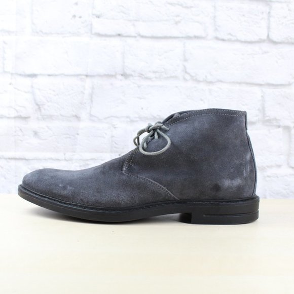 Joseph Abboud Gray Suede Lace Up Chukka Boots Size 10 - Picture 2 of 9